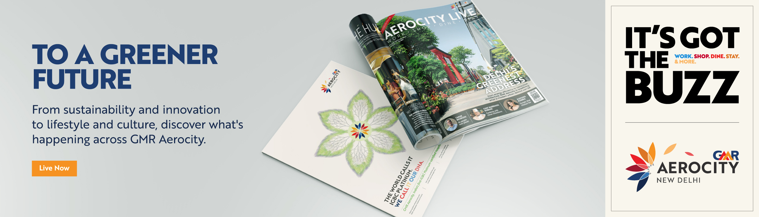 GMR Aerocity -mar april magazine Banner