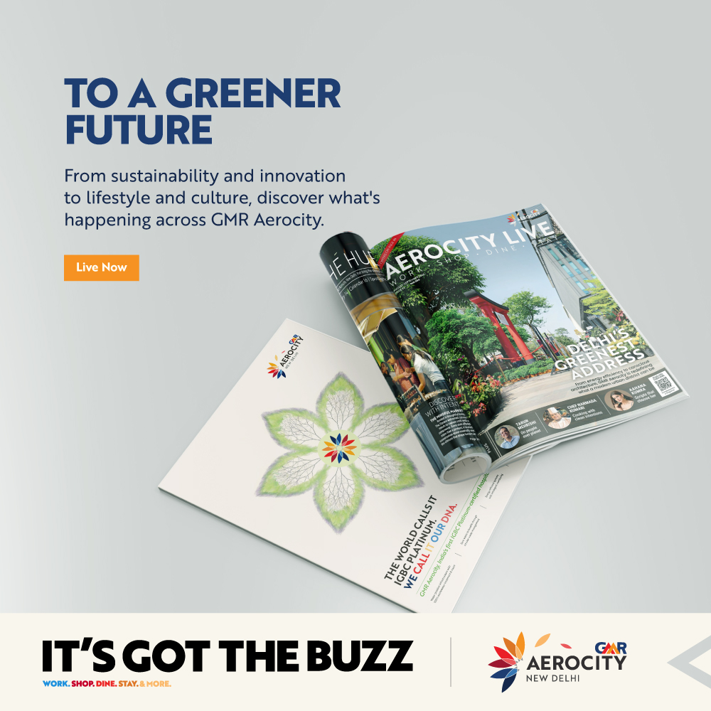 GMR Aerocity -mar april magazine Banner