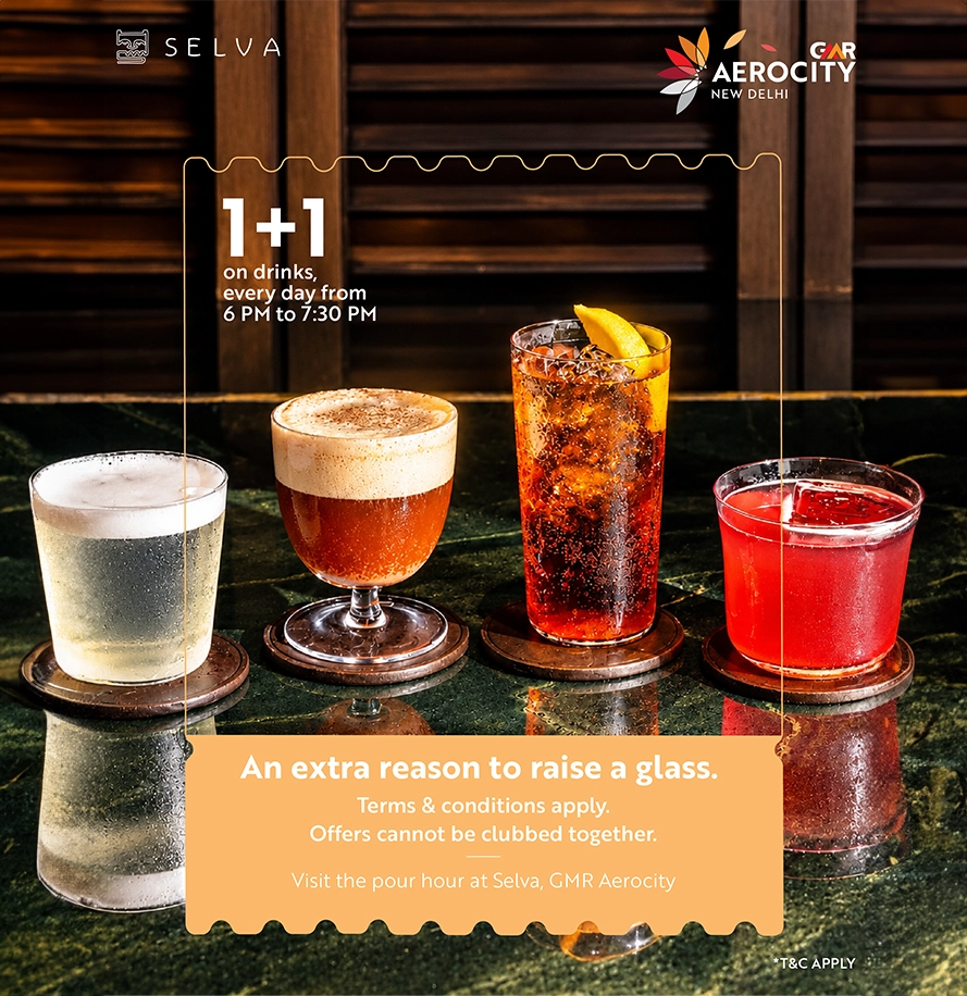 Exclusive promotional banner on GMR Aerocity homepage